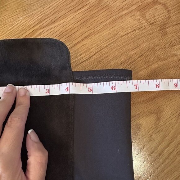 Stuart Weitzman Charcoal Gray suede knee high stretch boots Size 6.5/7 - Picture 9 of 9